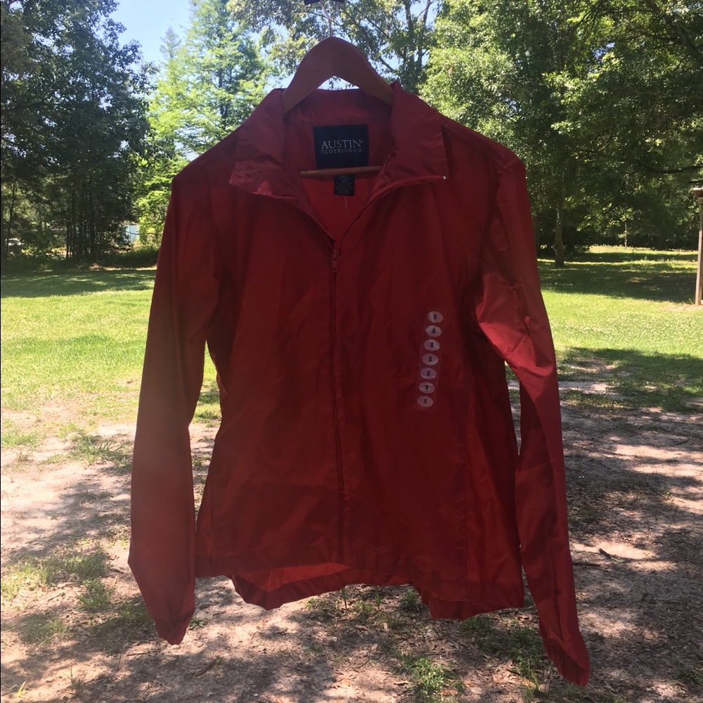 Packable Red Austin Clothing Co Windbreaker Size S